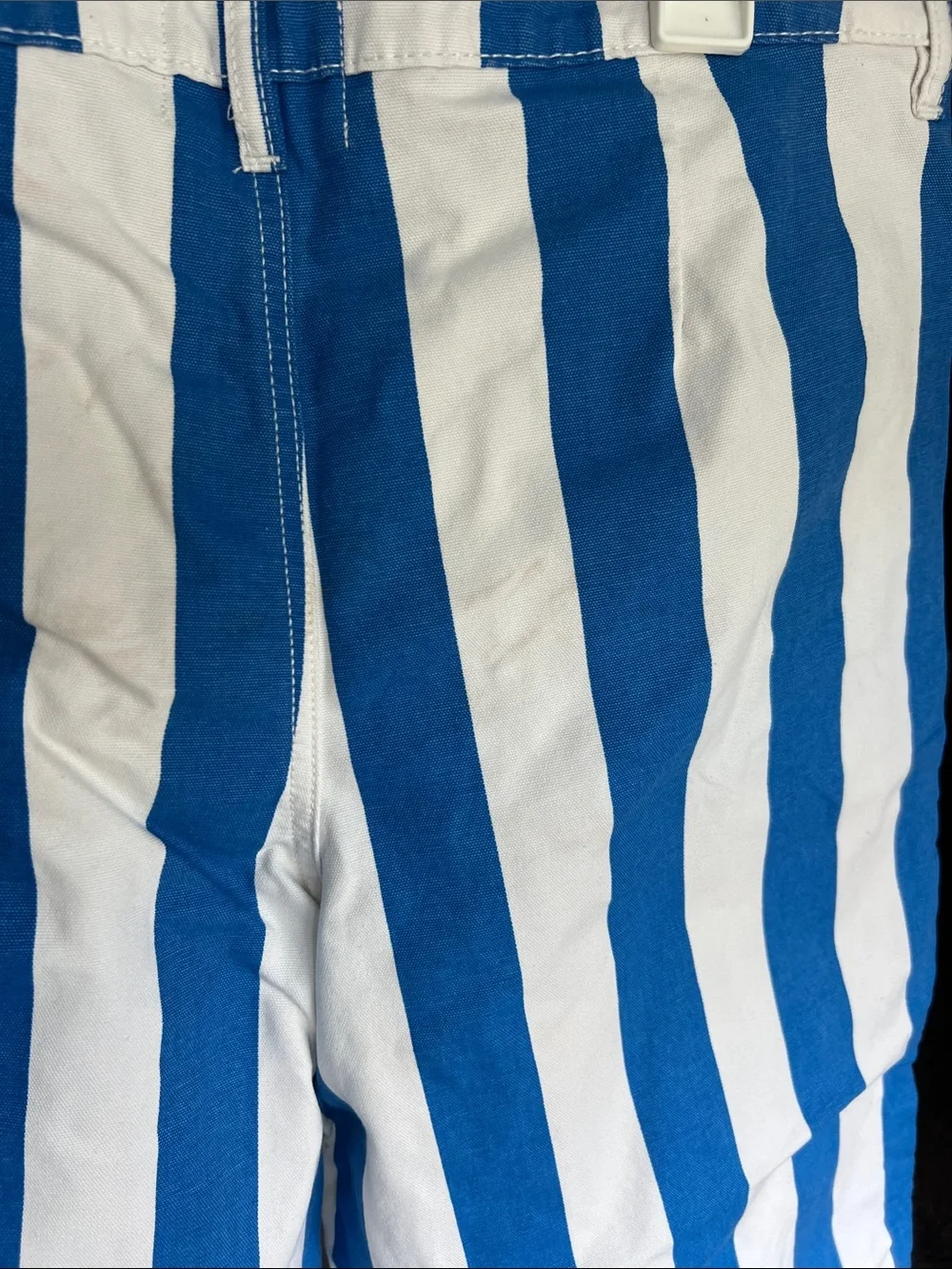 BDG Blue & White Vertical-Striped Wide-Leg Pants - Picture 5 of 6